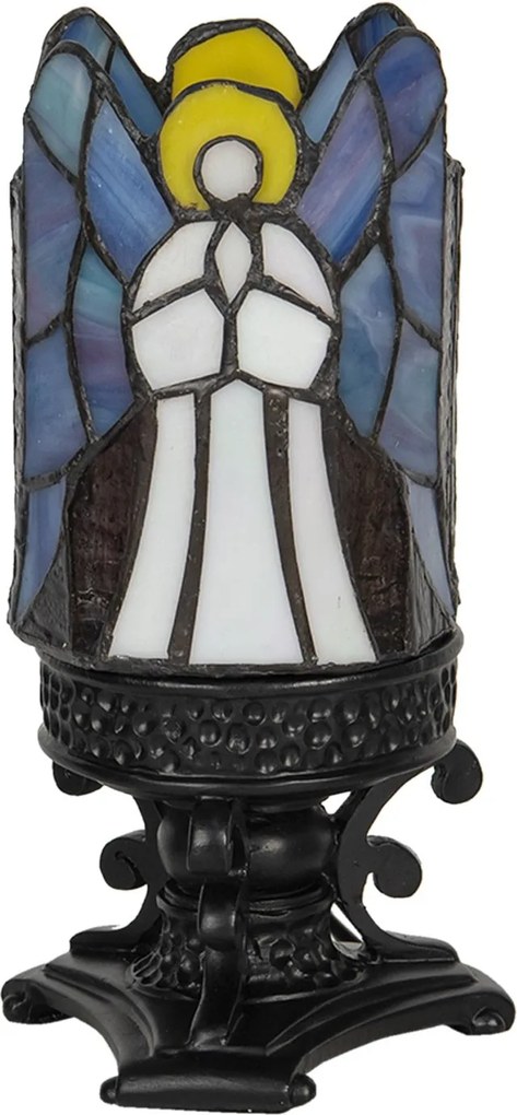 Vitrážové stolná lampa Tiffany Ange - Ø 14 * 21 cm E14 / max 1 * 25W