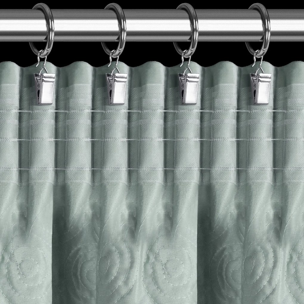 ZATEMŇOVACÍ ZÁVES NA PÁSKE EVA MINGE ROSES13 140X270 CM MÄTOVÁ