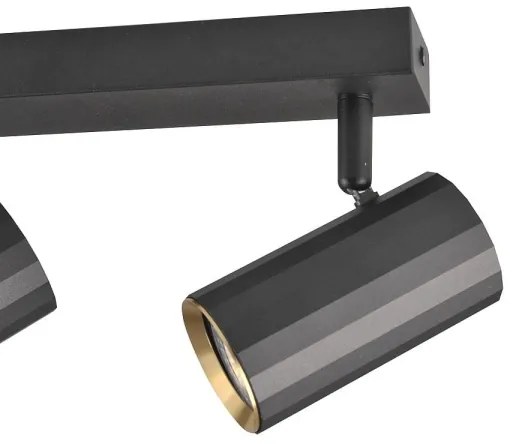 Bodové svietidlo NICEA 3xGU10/10W/230V čierna