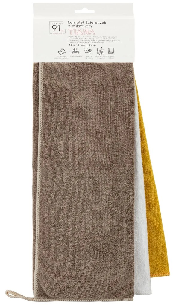 KUCHYNSKÁ UTIERKA TIANA1 SADA 3 KS 40X40 CM VIACFAREBNÉ