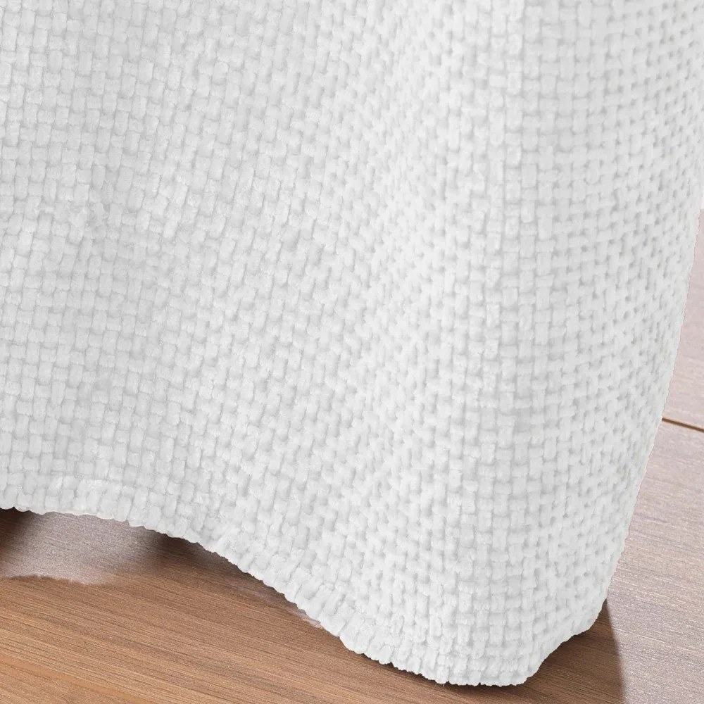 Biely záves zo ženilky 140x260 cm Leo – douceur d'intérieur