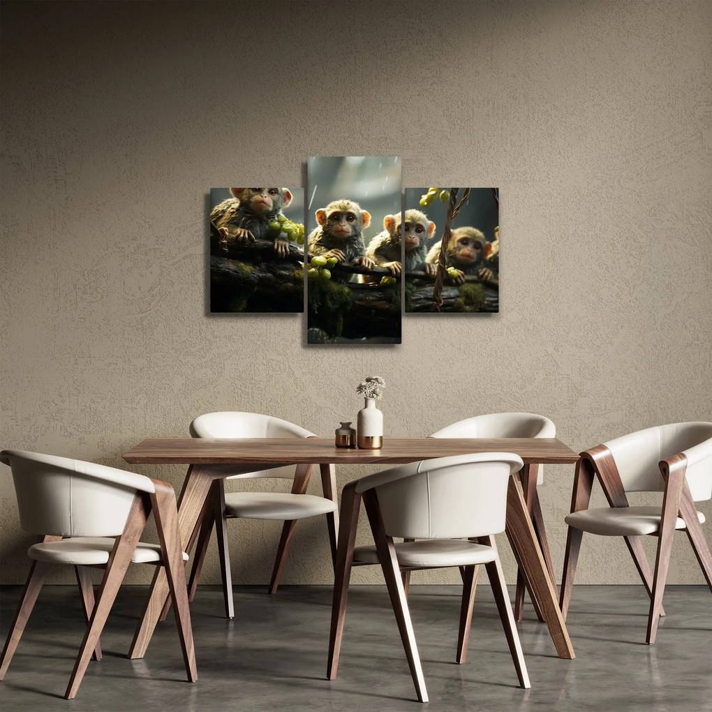 Obraz - Opičky (90x60 cm)