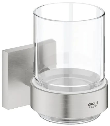 Grohe Start Cube Accessories sklo s držiakom supersteel 41097dc0 G41097DC0