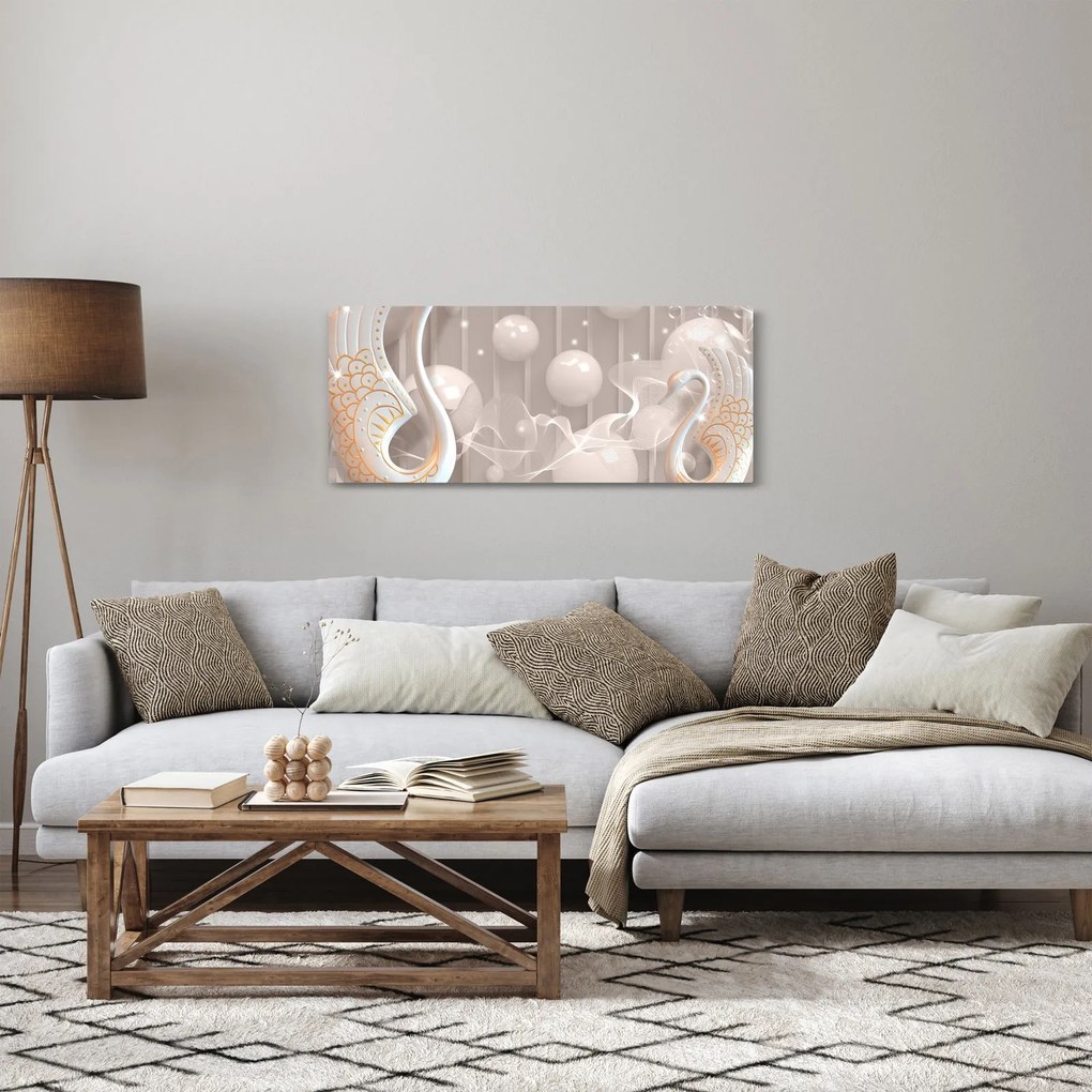 Obraz - Zakliate labute (120x50 cm)