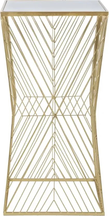 Odkladací stolík Lines 50 cm zlatý