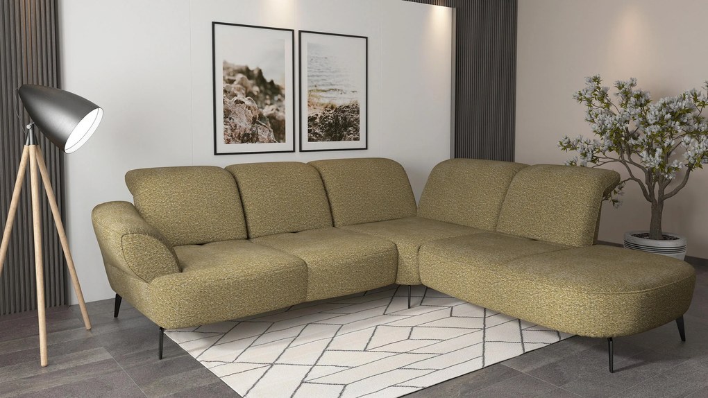 XXXLutz ROHOVÁ SEDAČKA, textil, olivovozelená Sit & More - Sedačky - 00014401322X