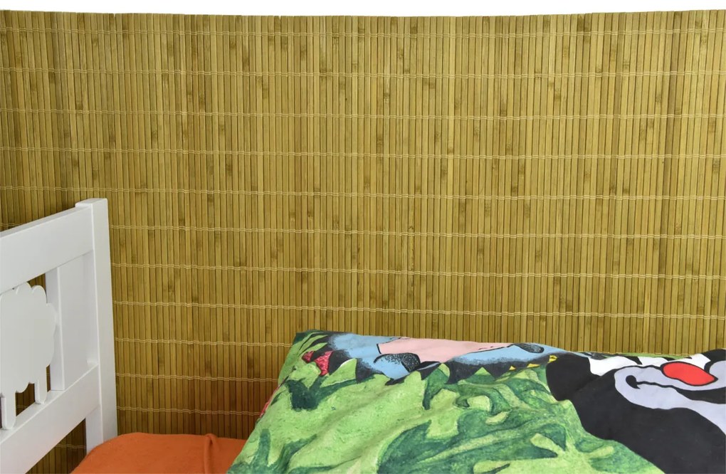 Bambusová rohož za posteľ svetlo hnedá Šírka rohože: 90 cm, Dĺžka rohože: 300 cm