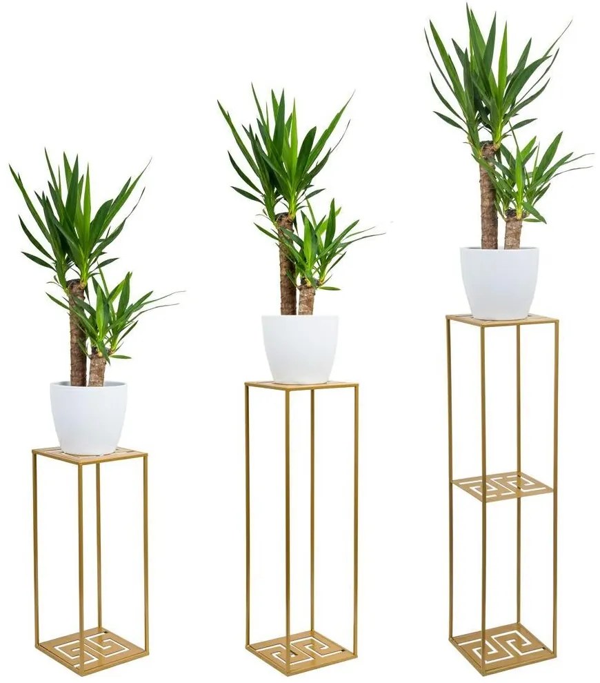 Stojan na kvety 100 cm zlatý