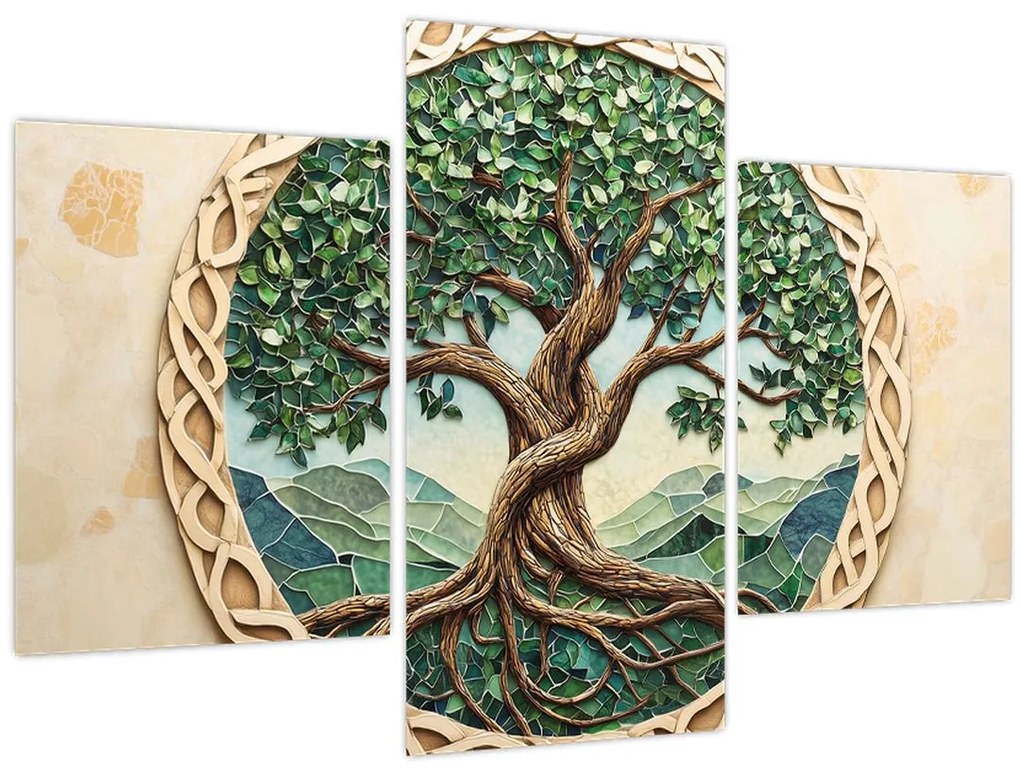 Obraz – Prepletený strom života (90x60 cm)