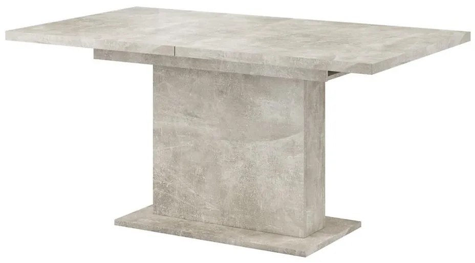Rozkladací jedálenský stôl STRAP sivý betón