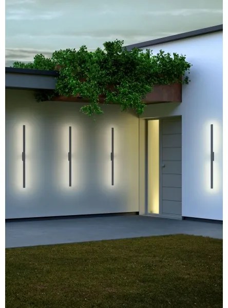 Redo 90431 - LED Vonkajšie nástenné svietidlo REFLEXA LED/20W/230V 3000K IP54 antracit