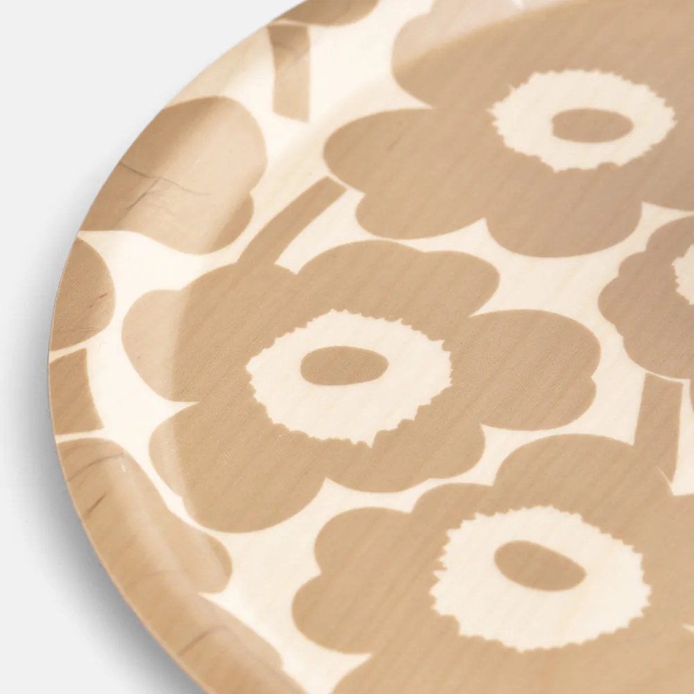 Marimekko Servírovacia Tácka Unikko 31 cm béžová