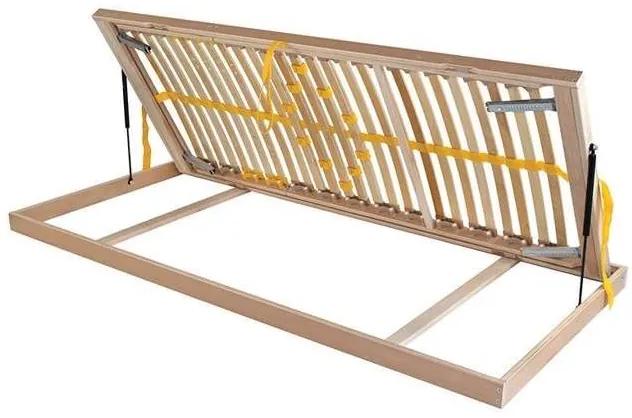Ahorn DUOSTAR Kombi P HN PRAVÝ - polohovateľný posteľný rošt výklopný z boku 100 x 200 cm, brezové lamely + brezové nosníky