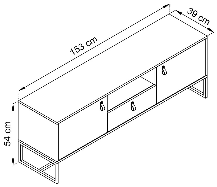 TV stolík Tajga 153cm