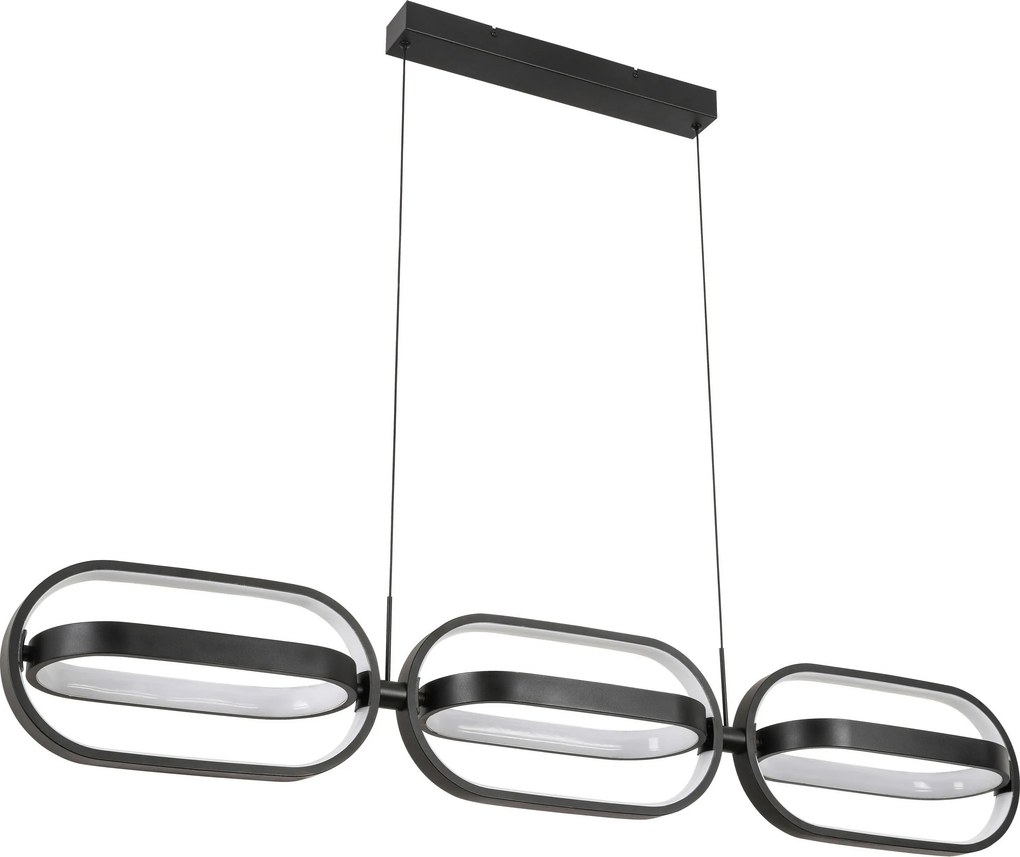 XXXLutz ZÁVESNÉ LED SVIETIDLO, 123/21/250 cm Novel - Interiérové svietidlá - 008227141204