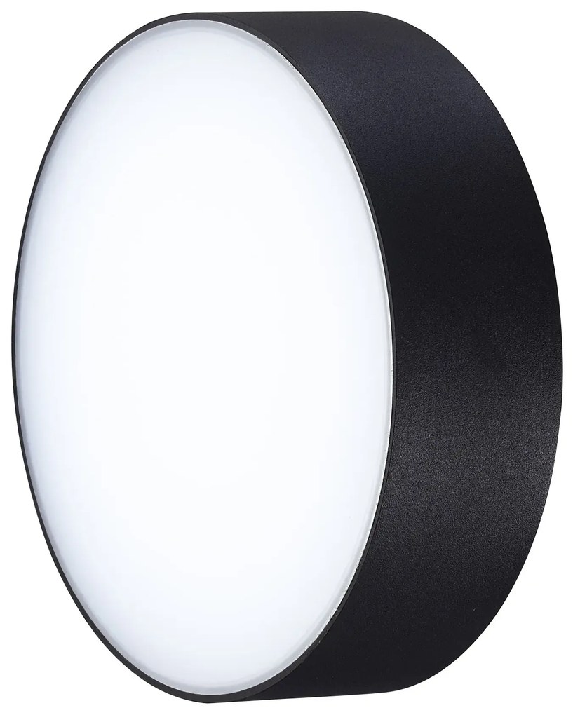 LED vonkajšie stropné svietidlo Casper Round 3000K čierne