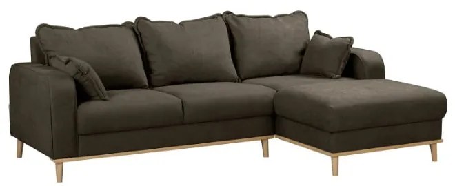 Hnedá rohová pohovka (pravý roh) Beata - Ropez