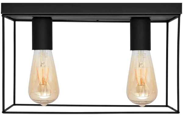 Stropné svietidlo FINN 2xE27/15W/230V čierna