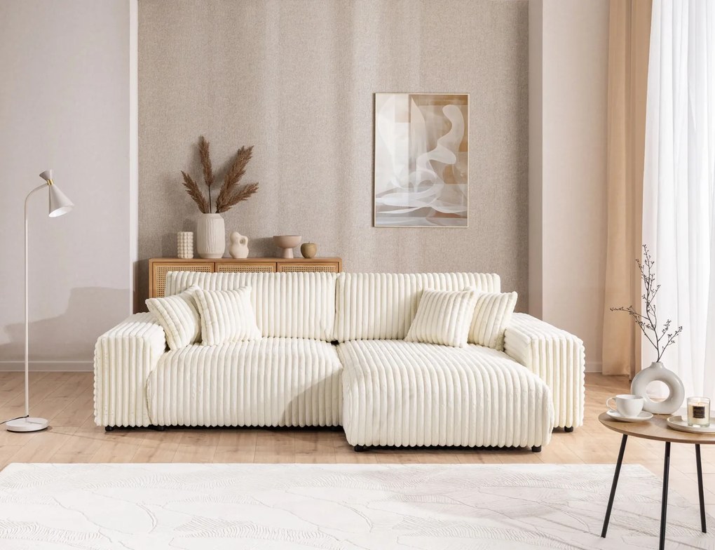 ROHOVÁ SEDAČKA S ROZKLADANÍM BELINDA 255 x 168 cm VITO 23