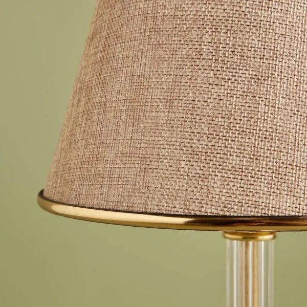 Stolná lampa AYD 1xE27/40W/230V béžová/zlatá