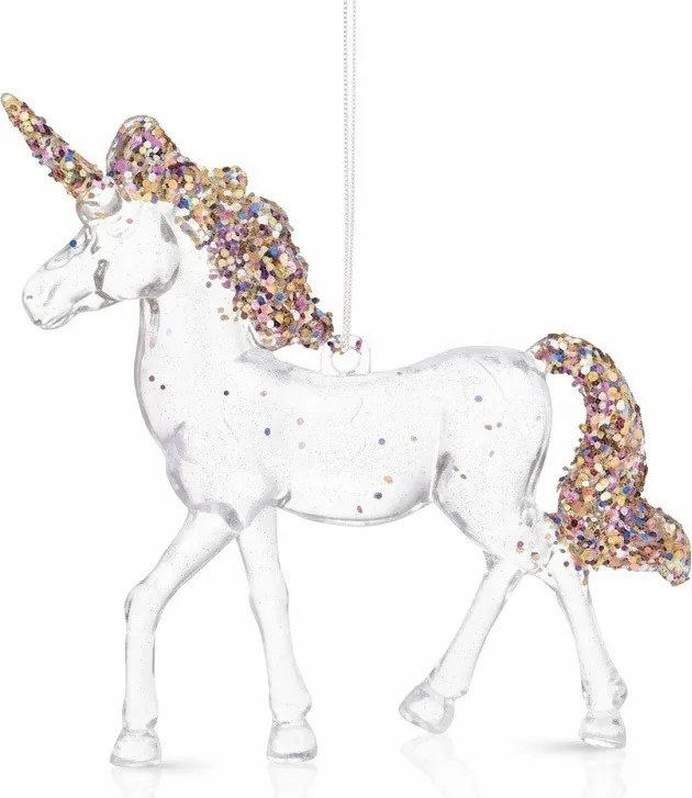 Závesný jednorožec Disco 12 cm