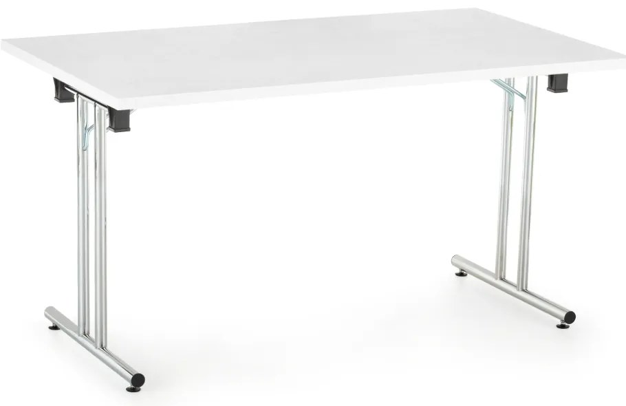 Skladací stôl Impress 140 x 80 cm, biela
