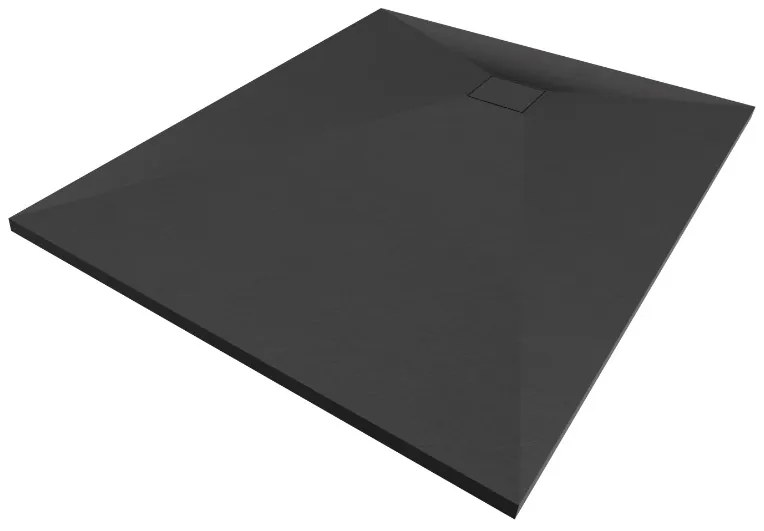 Gamma Erga Oldaf, SMC obdĺžniková sprchová vanička 120 x 90 cm, čierna matná, ERG-GMA-OL-90120BK