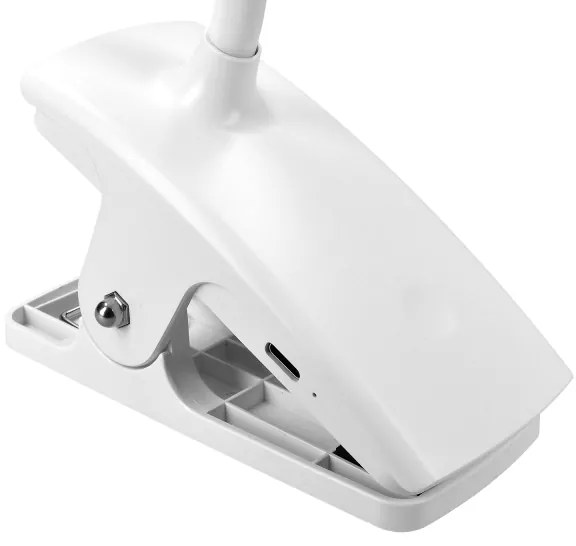 Solight WO3001-W- LED Stm. flexib. lampa s klipom LED/2W/5V 3000/4000/6500K biela