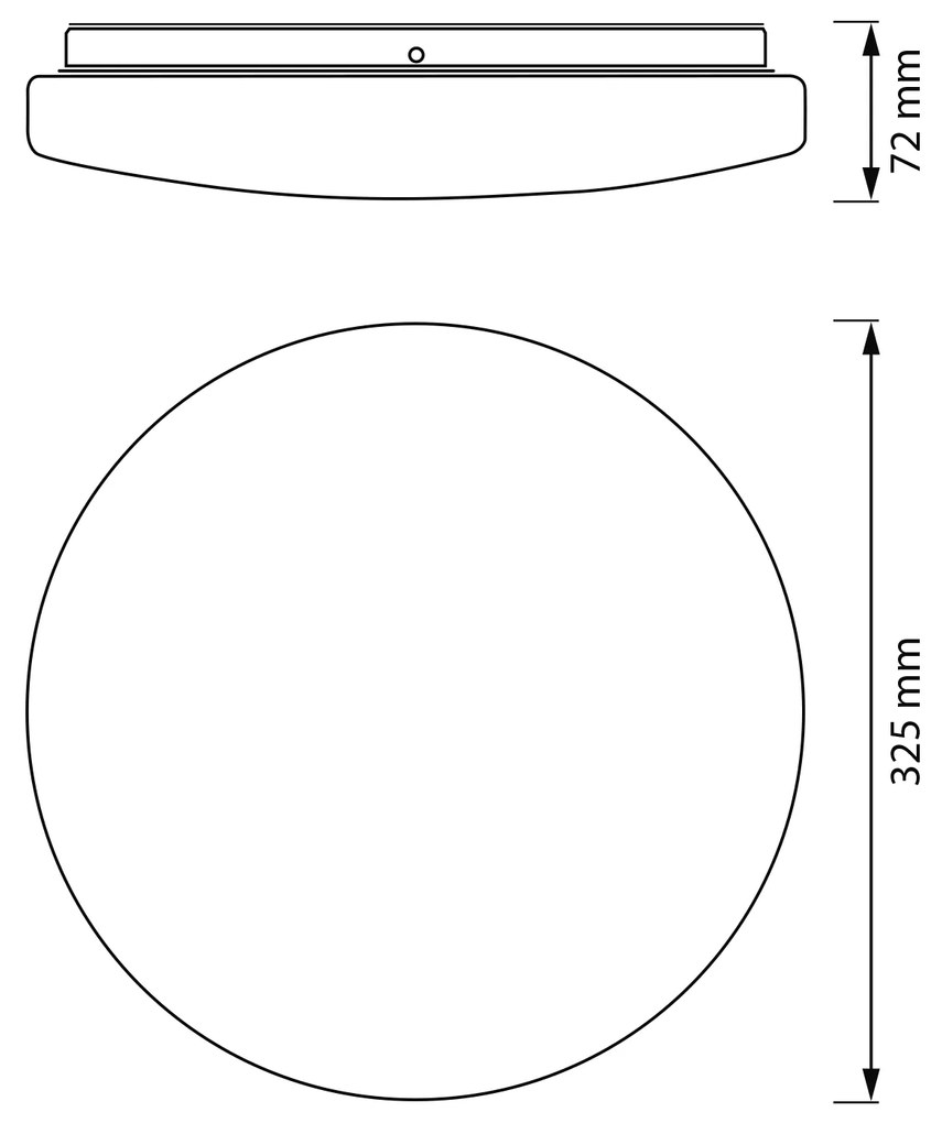 LEDVANCE LEDVANCE, Kúpeľňové stropné svietidlo, priemer 325mm, 1800lm, 24W, 4000K, IP44, AC464830055