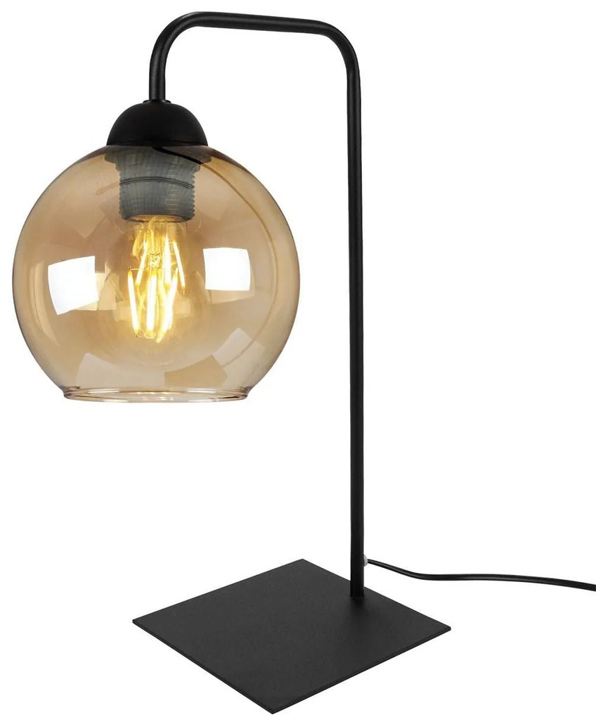 Stolná lampa Haga, 1x sklenené tienidlo (výber z 3 farieb)