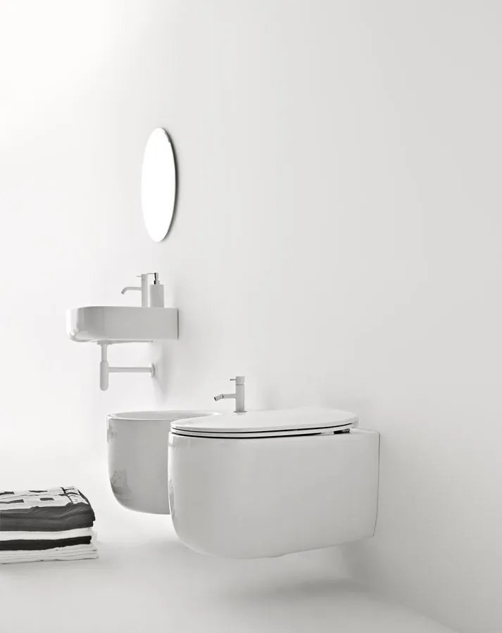 Kerasan Kerasan, NOLITA WC sedátko, SLIM, Soft Close, biela, 539101