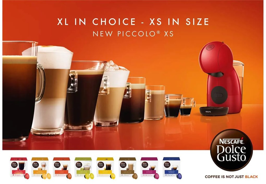 Kapsulový kávovar Krups Nescafé Dolce Gusto Piccolo XS KP1A05