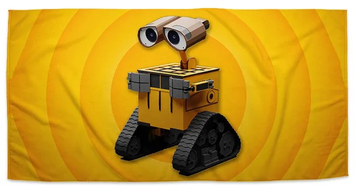 Sablio Uterák Wall-E robot Žltý - 30x50 cm