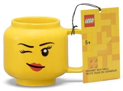 Žltý keramický detský hrnček 255 ml Head - LEGO®