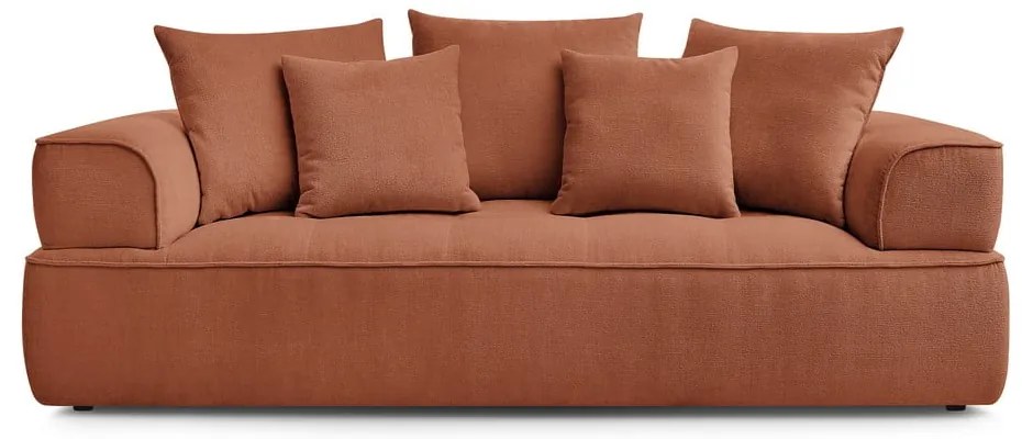 Terakotová ženilková pohovka 237 cm Whesley – Bobochic Paris
