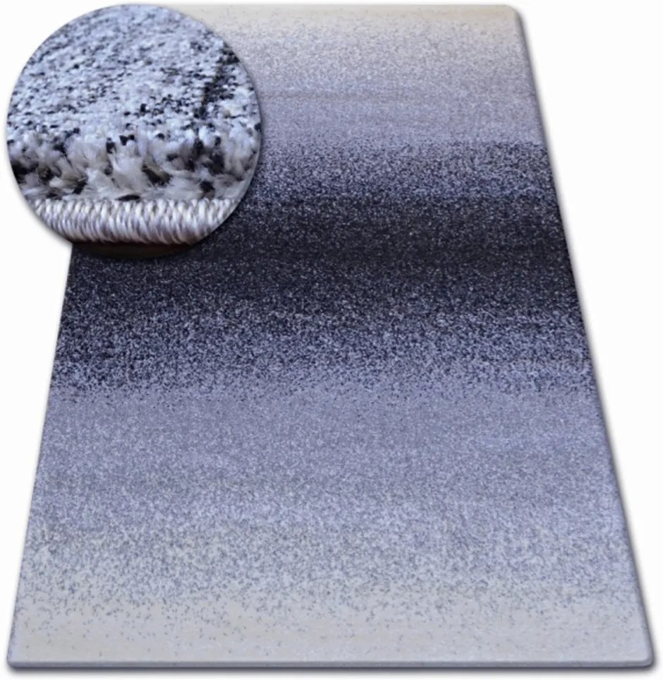 Kusový koberec Liam sivočierny, Velikosti 100x200cm