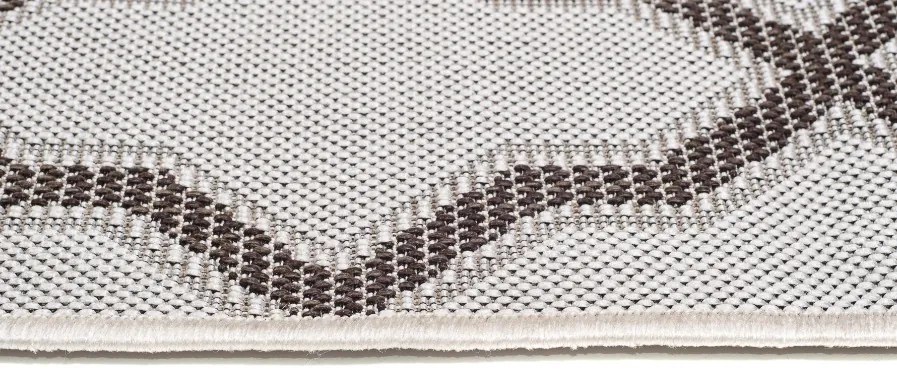 Béžový koberec na terasu s krásnym vzorom Šírka: 80 cm | Dĺžka: 150 cm