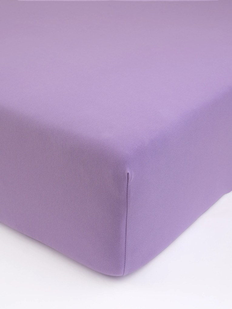 Jersey plachta s elastanom Deluxe 220 × 200 cm – levanduľová