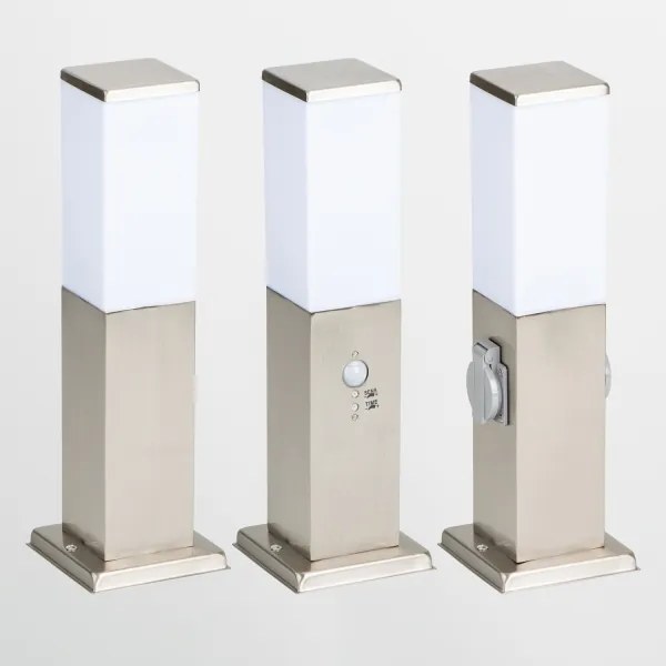 Brilagi - Vonkajšie svietidlo so senzorom NOVA 1xE27/15W/230V 40 cm IP44 matný chróm