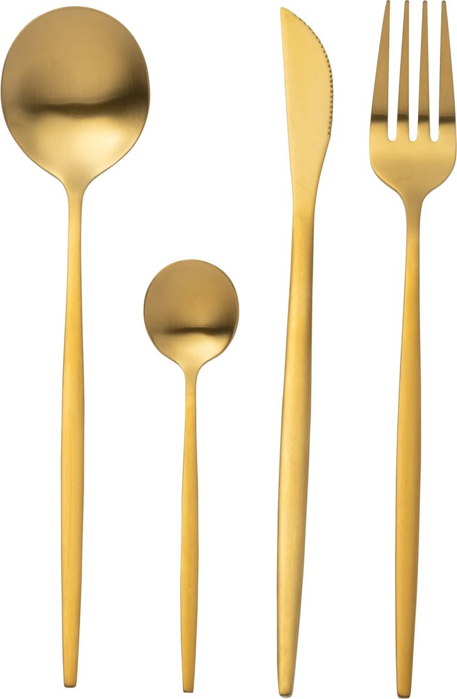 24-dielna zlatá sada príboru Linea – 27 cm
