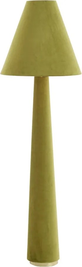 Zelená stojacia lampa s textilným tienidlom (výška 168 cm) Devia – Light &amp; Living