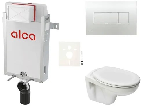 Cenovo zvýhodnený závesný WC set Alca na zamurovanie + WC Ceramia S-Line Pro SIKOAP5