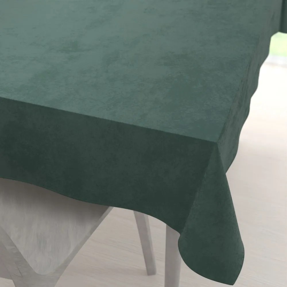 Biante Veľký zamatový obdĺžnikový obrus Velvet Premium SVP-040 Lesná zelená 180x240 cm