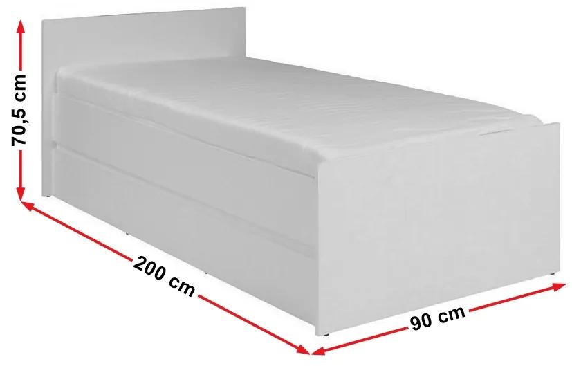 Jednolôžková posteľ 90 cm Cortez C 15 (dub sonoma) (s roštom). Vlastná spoľahlivá doprava až k Vám domov. 1004888