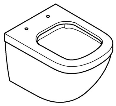 GROHE 39206000 - Závesné WC EURO CERAMIC 49 cm keramika/biela