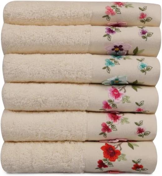 Sada 6 uterákov z čistej bavlny Russia, 50 x 90 cm