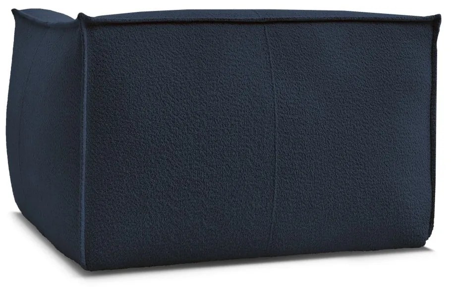 Tmavomodré kreslo z textílie buklé Giorgia – Bobochic Paris