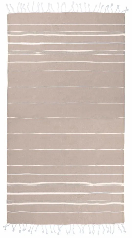 The One Towelling Plážová osuška Hamam Sultan - Modrá / biela | 100 x 180 cm