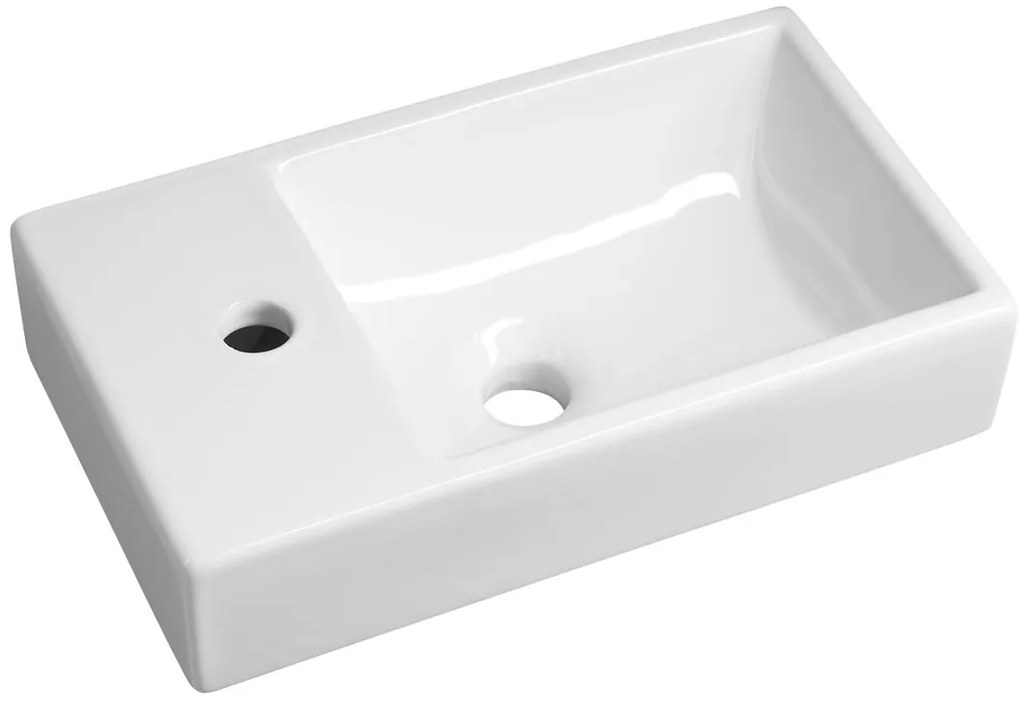 Sapho Sapho, MINOS keramické umývadielko 45x26cm, ľavé, 4757