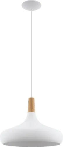 Eglo 96983 - Závesné svietidlo SABINAR 1xE27/60W/230VV pr. 40 cm biela